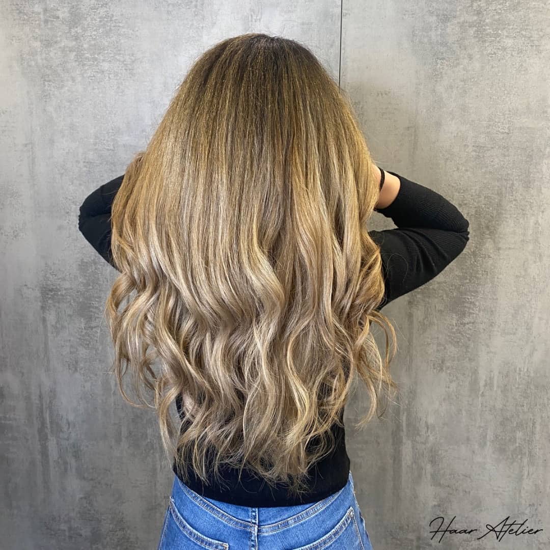 nachher Friseur Haar Atelier Ahaus Wessum balayage color correction blond